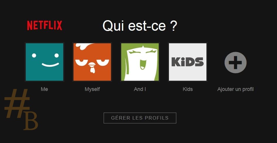 partage de compte Netflix