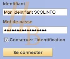 Connexion Scolinfo